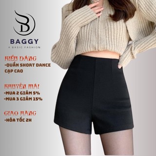  Quần short nữ cạp cao dance chất umi hàn cao cấp co giãn tốt khóa giọt lệ sau tôn dáng phong cách trẻ cá tính BGG222 