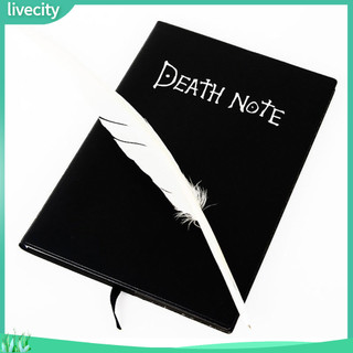 Sống động| Sổ tay có lông Quill Pen Hoạt hình Nhật Bản Truyện tranh Anime Death Note Book