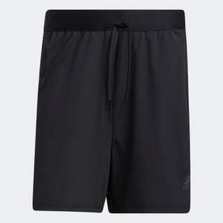 Adidas tập luyện quần short yoga dệt kim dọc nam đen h11111