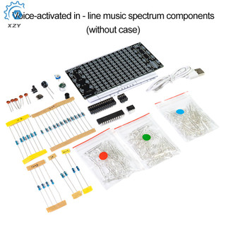 Diy dự án hàn spectrum usb mini màn hình điện tử âm thanh kích hoạt nhà loa stereo diy bộ dụng cụ để nghiên hàn