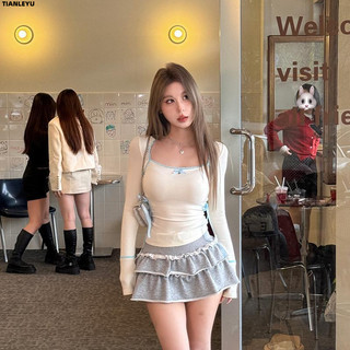 TIANLEYU áo phông áo thun nữ croptop baby tee Korean hàn quốc Casual Trendy WTX2430I2X 12Z240320