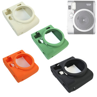 Mini90 Cao Su Silicon Silicon Ốp Lưng Thân Bảo Vệ Khung Da Cho Fujifilm Fuji Instax Mini 90 Phim Tức Thì Camera