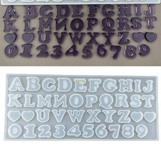 Flgo tiếng anh chữ silicon khuôn mini chữ nhựa khuôn nhỏ số silicon bảng chữ cái epoxy đúc khuôn diy móc khóa