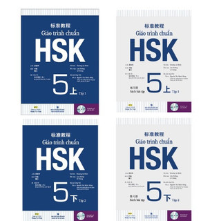 Giáo trình chuẩn HSK 5 (SGK1,2+SBT1,2)(đen, trắng) ( đẹp)