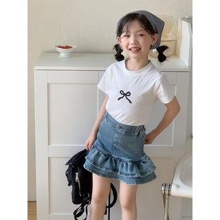 (𝑯𝒂̀𝒏𝒈 𝒄𝒐́ 𝒔𝒂̆̃𝒏 - Ảnh thật) Chân váy bò đuôi cá cho bé