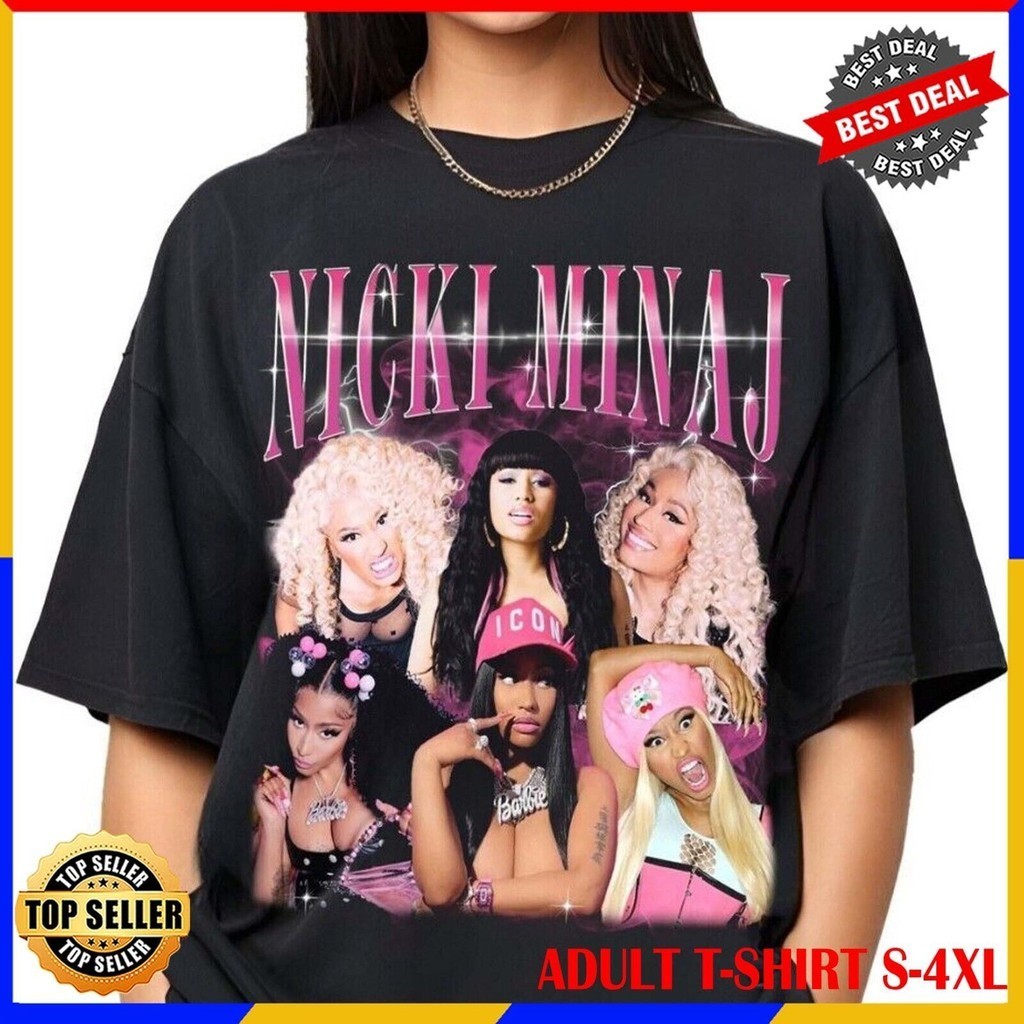 2024 bánh quế cho bạn bè HOT Nicki Minaj Áo thun họa tiết Nicki Minjai Áo sơ mi Unisex xs-3xl