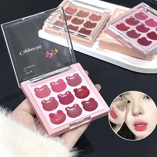  Cappuvini Đất sét môi chín màu   Phấn má hồng môi 2 trong 1   Phấn má hồng tự nhiên   Son môi chống thấm nước 