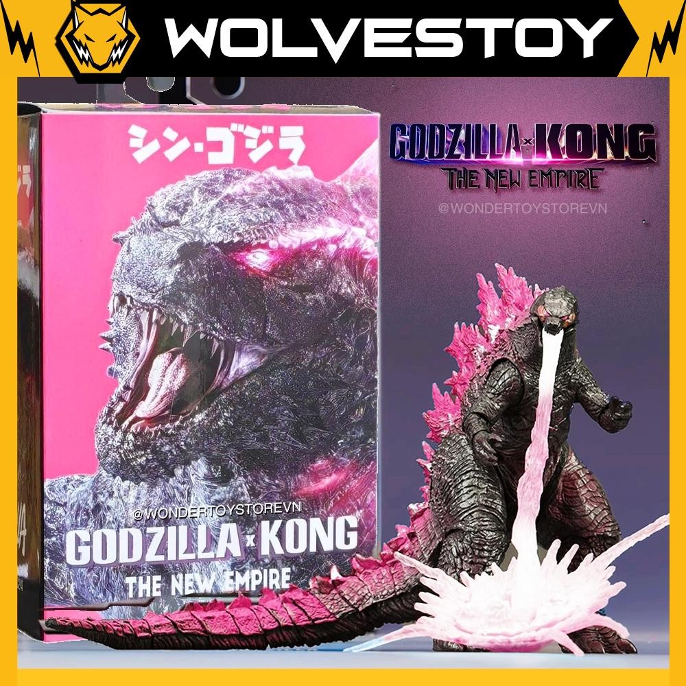 Mô hình Neca Godzilla x Kong The New Empire Đế Chế Mới Evolved Godzilla Hồng 2024 Action Figure (F)
