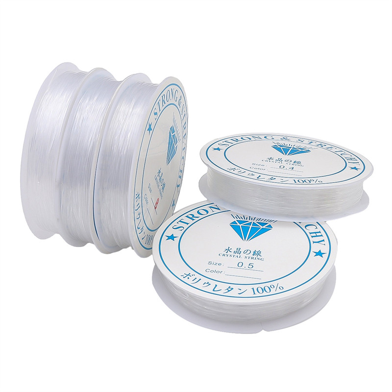 [0,25-0,8mm] Dây Cá Trong Suốt Chống Căng Thẳng Dây Nylon Mạnh Đính Hạt Dây Chủ Đề Cho Vòng Tay Handmade Vòng Cổ DIY Làm Đồ Trang Sức