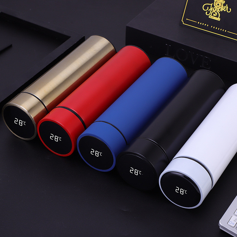 H2Ashop Bình giữ nhiệt đo nhiệt độ thông minh, cốc nước hai lớp bằng thép không gỉ 304 Dung tích: 51