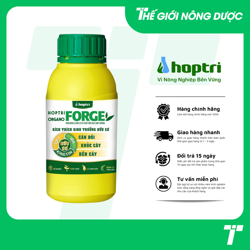 ORGANO FORGE - Phan bon lá huu co dieu hoa sinh truong của Hợp Trí (Chai 250ml)