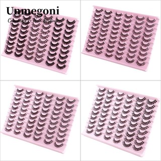 Unmegoni 30 cặp lông mi giả nhiều lớp phong cách nga tự nhiên