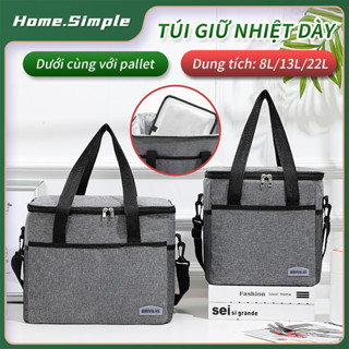 Túi giữ nhiệt dày túi đựng cơm giữ nhiệt size lớn đại vải chống nước túi shipper giao hàng ship hàng đồ ăn