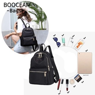 BOOCEAN Ba lô, Ba lô giải trí, Túi đi học thời trang màu đen Túi đi học nữ dành cho nữ