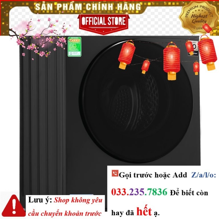 HWM F885ADG - Máy Giặt Cửa Trước Funiki HWM F885ADG <NEw<