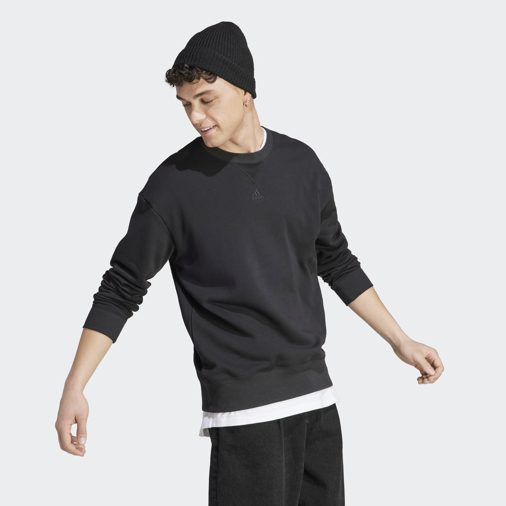 adidas Phong cách sống Áo Sweatshirt Vải Thun Da Cá ALL SZN Nam Đen IC9807