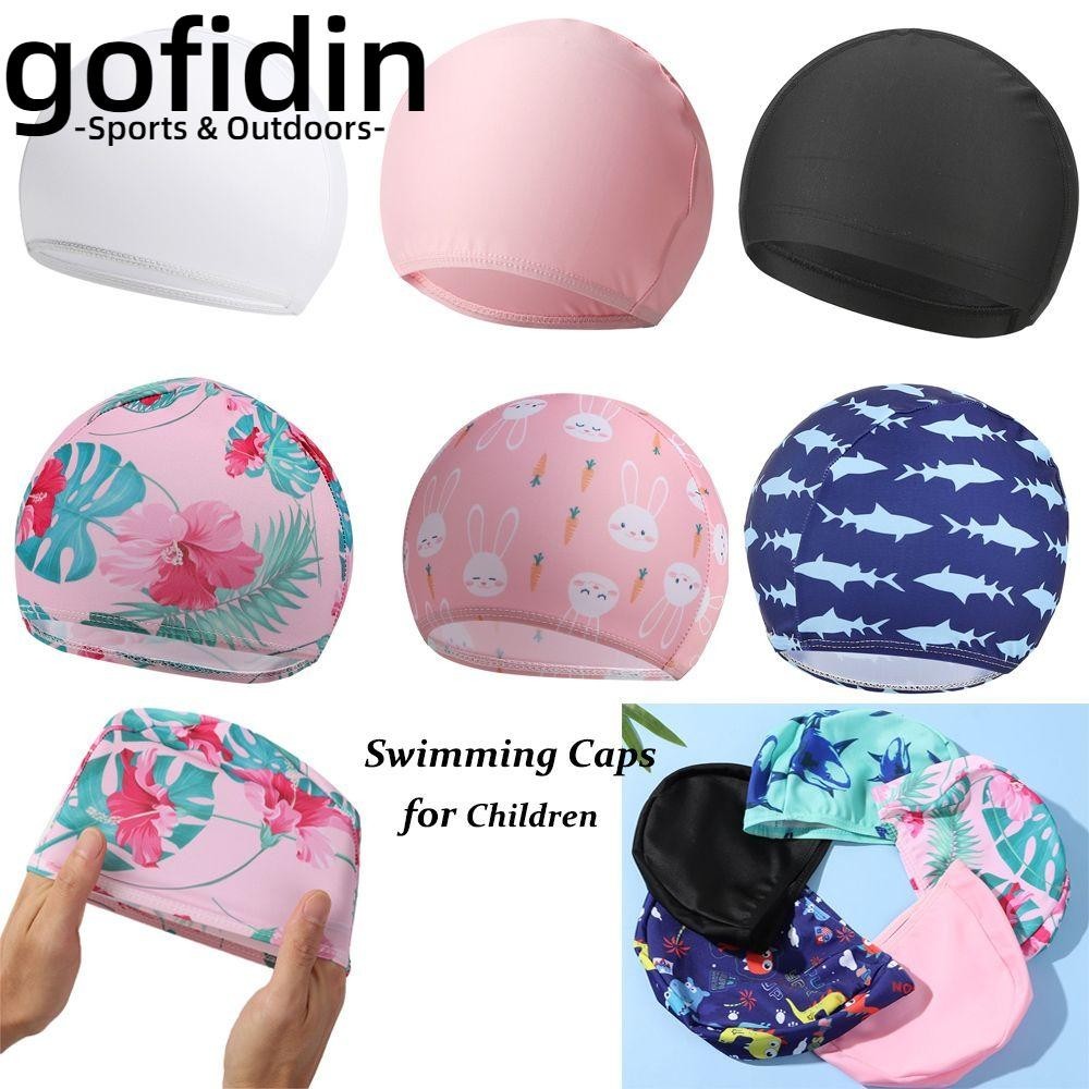 gofidin Mũ bơi Cá Mập Cá Sấu Trẻ Em Bảo Vệ Tai Mũ Tắm