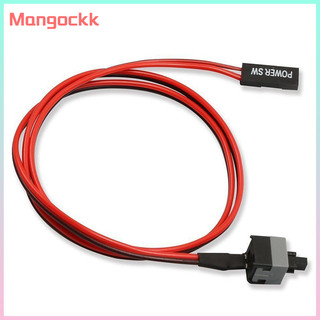 5 chiếc 50cm 2 pin sw cáp nguồn pc bật / tắt nút nhấn atx công tắc máy tính dây tốt