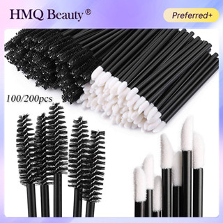 100 / 200 Chiếc Dùng Một Lần Lông Mi Bàn Chải Lông Mày Môi Lông Mi Nối Dài Mascara Cây Đũa Phép Applicator Ghép Lông Mi Dụng Cụ Trang Điểm