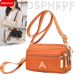  Túi đựng điện thoại di động nữ mini túi nhỏ nhỏ nhiều lớp đeo chéo túi nylon đeo cổ tay đi bộ bằng vải Oxford túi đeo vai khí chất 