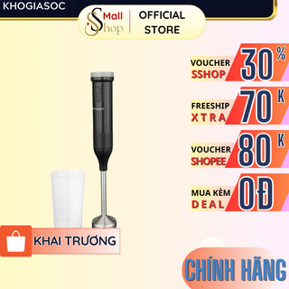  Máy xay sinh tố cầm tay Sharp Chính hãng 400W kèm cốc xay 0.7 lít tự ngắt EM-H074SV-BK - SSHOP OFFICIAL