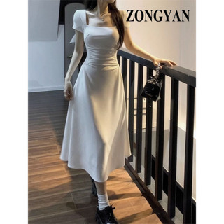 ZONGYAN váy Đầm váy nữ body đầm Popular Korean thời trang Xu hướng WLQ24304G2 10Z240307