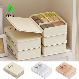 YIYU lưu trữ cáp dữ liệu, Hộp lưu trữ ngăn kéo dây 8 ngăn, Hộp lưu trữ chia nhựa có thể tái sử dụng chống bụi di động để bàn