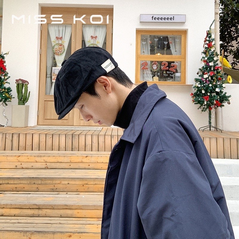 Misskoi  Mũ Beret Phong Cách Retro Nhật Bản Dễ Phối Đồ Cho Nam Và Nữ