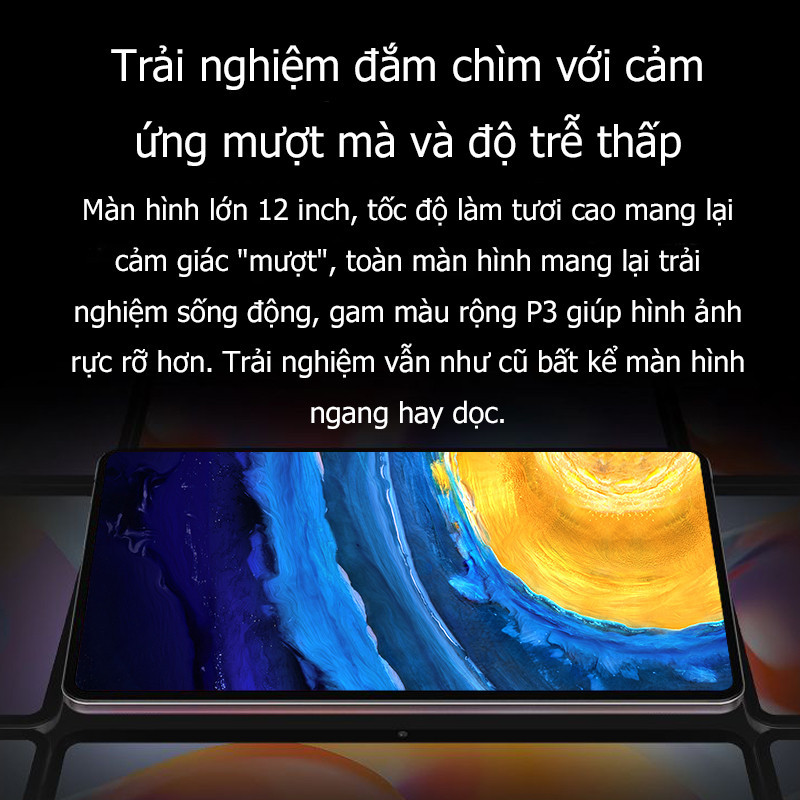 XIA0MI Máy tính bảng chơi game hiệu năng cao RAM 12GB + ROM 512GB Màn hình bảo vệ mắt độ phân giải cao 11 inch tablet PC | BigBuy360 - bigbuy360.vn