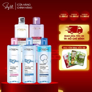 Nước tẩy trang l'oreal paris micellar water 3-in-1 95ml/400ml