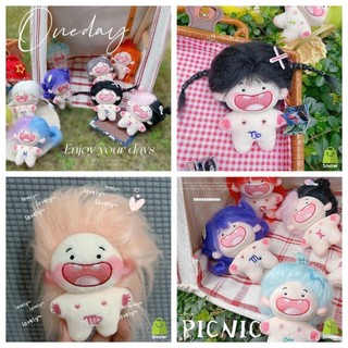 Búp bê nhồi bông dễ thương Sáng tạo 10cm Búp bê tóc chiên dễ thương cho bé gái