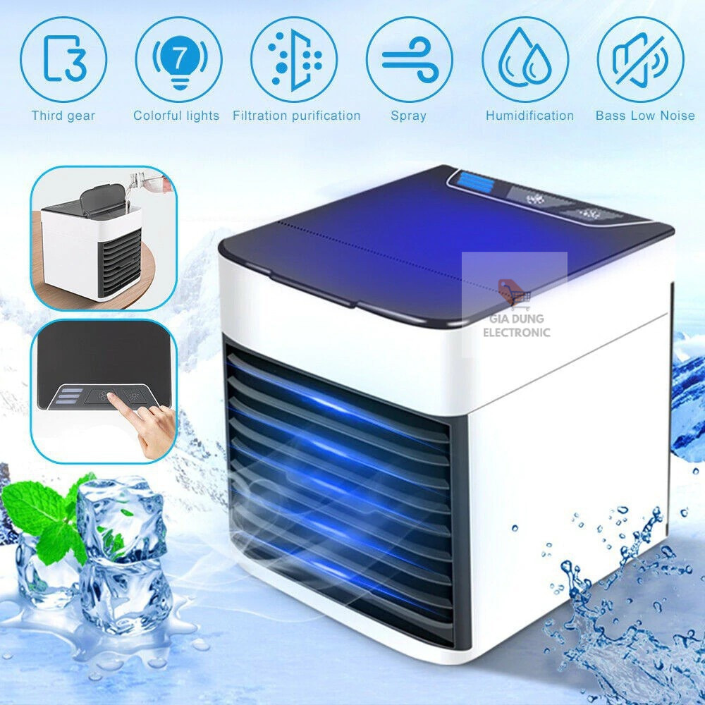 Quạt Điều Hòa Mini - Máy Điều Hoà Hơi Nước Siêu Mát - Quạt Tạo Ẩm Làm Mát Không Khí Để Bàn Arctic Air - GD Electronic