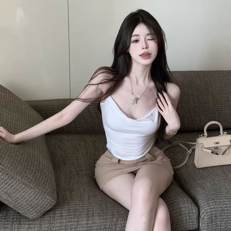 Áo Hai Dây Tay Phong Cách Hàn Quốc Thời Trang Mùa Hè Cho Nữ | BigBuy360 - bigbuy360.vn