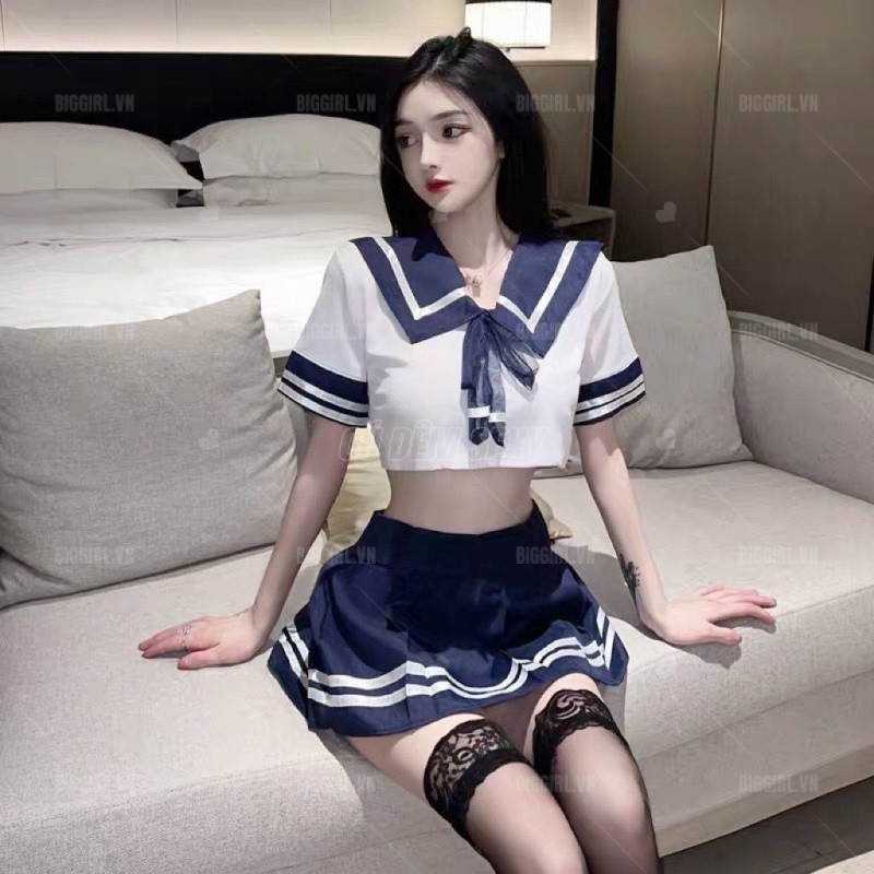 Đồ Ngủ Cosplay Sexy Nữ Sinh Bigsize Bộ Váy Ngủ Sexy Cosplay Học Sinh Nhật Bản Anime Đồng Phục Gợi Cảm quyến rũ