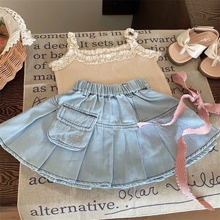 Chân váy jeans túi hộp