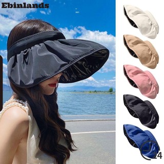 Mũ che nắng vỏ EBINLANDS, Mũ che nắng có thể điều chỉnh Mũ ngư dân, Mũ che nắng rỗng Mũ che nắng thoáng khí Mũ che nắng Panama Mũ đi biển