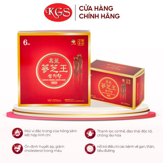 Nước Hồng Sâm Linh Chi Hàn Quốc Pha Sẵn KGS - Tăng Cường Sức Khoẻ, Ổn Định Huyết Áp & Cholesterol (50ml x 60 gói)