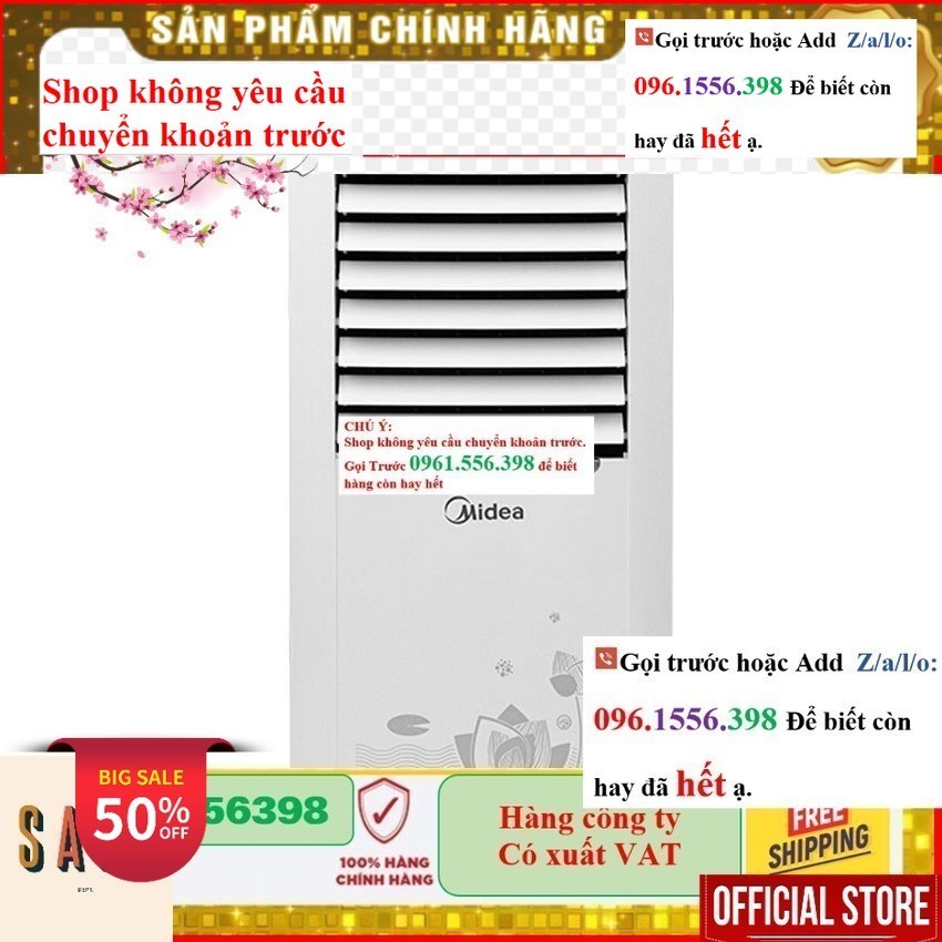 <Rẻ> Quạt điều hòa Midea AC200-19WV | Có remote đi kèm Cảm ứng- Mới 100%