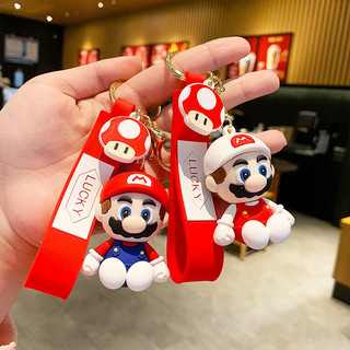 Hoạt Hình Hoạt Hình Mario Búp Bê Móc Khóa Super Mario Silicone Móc Khóa Xe Chìa Khóa Mặt Dây Chuyền Schoolbag Mặt Dây Chuyền Ngày Lễ Quà Tặng