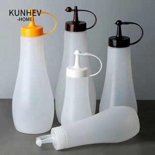 Kunhev chai gia vị, hộp đựng mù tạt sốt cà chua 4 dung tích chai bóp, gia vị nhựa sốt nóng dầu ô liu 250 / 360 / 480 / 720ml bình đựng nước