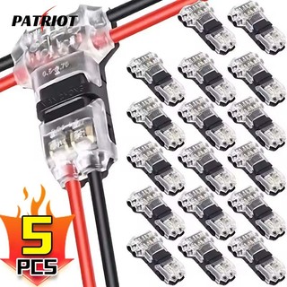 1 / 3 / 5 Cái Thiết bị đầu cuối ngắt kết nối 2 chân - Đầu nối điện ô tô - Cần đẩy nhanh Dây nhỏ gọn - Bộ chia dây điện áp thấp 18-20AWG - Đầu nối dây hình chữ T / H