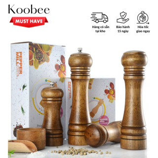  Dụng Cụ Xay Tiêu Cầm Tay Bằng Gỗ Sồi Tự Nhiên Cao Cấp - Lọ Xay Hạt Tiêu Muối Hồng Để Bàn Cho Gia Đình Nhà Hàng| 243 