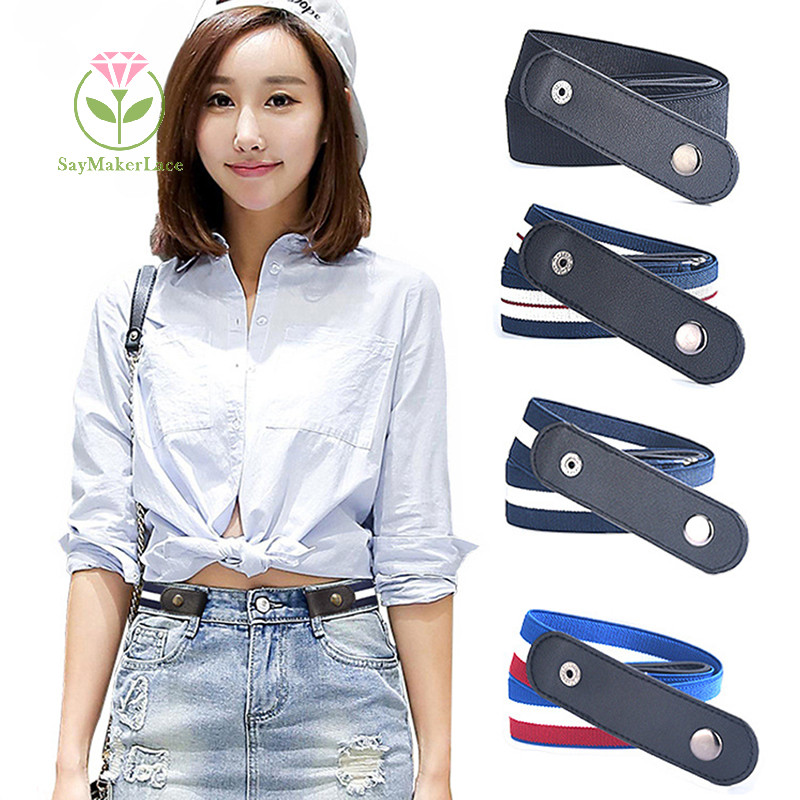 Thắt Lưng Không Khóa Co Giãn Cho Quần Jean / Đầm