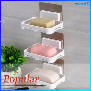 Hộ gia đình lắp đặt đơn giản liền mạch dán hộp xà phòng phòng tắm giá đỡ xà phòng treo tường