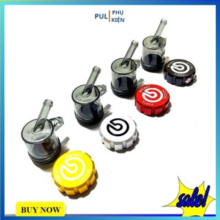 Bình dầu thắng xám khói nắp nhôm cnc cao cấp cho Exciter Winner V1 Winner X...