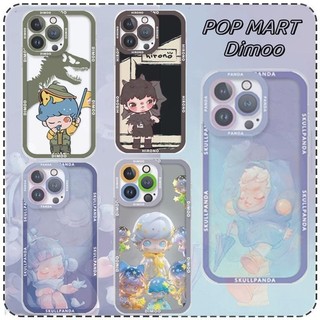 Pop MART Skullpanda Hirono Ốp Điện Thoại Cho Iphone 11 12 Pro 6 6S 7 8 Plus X XS XR Max Trong Suốt TPU Anime Hoạt Hình Thời Trang Silicon Mềm Mại Dễ Thương Chống Sốc Cặp Đôi