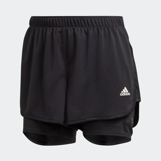 adidas Chạy Quần short 2 trong 1 Marathon 20 Nữ Đen FS9845