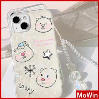 Mowin - Dành cho iPhone 15 Pro Max Vỏ iPhone Vỏ đại dương đầy màu sắc Vỏ điện thoại trong suốt bằng tia laser Mềm TPU Động vật dễ thương Tương thích với iPhone 14 13 12 11 Pro max Plus XR XS