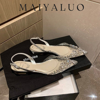 MAIYALUO dép sandal nữ dép đế cao Thoải Mái Xinh Xắn  Đẹp mắt Hợp thời Đường may tỉ mỉ Thời thượng FDL2430DDB