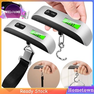 ✿Cân trọng lượng hành lý kỹ thuật số di động 50kg / 110lb Màn hình LCD Công cụ cân bằng trọng lượng